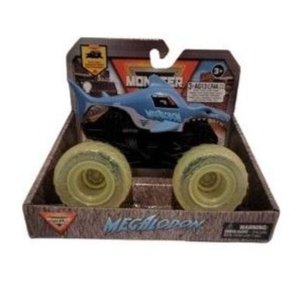 Monster Jam Megalodon Light‑Up Wheels – 1:43 Diecast Truck – Spin Master – New